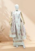 Ivory Chanderi Kurta, Dupatta & Pants Set