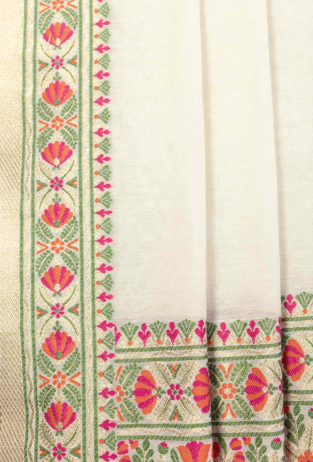 Serene Ivory Chanderi Ensemble Set