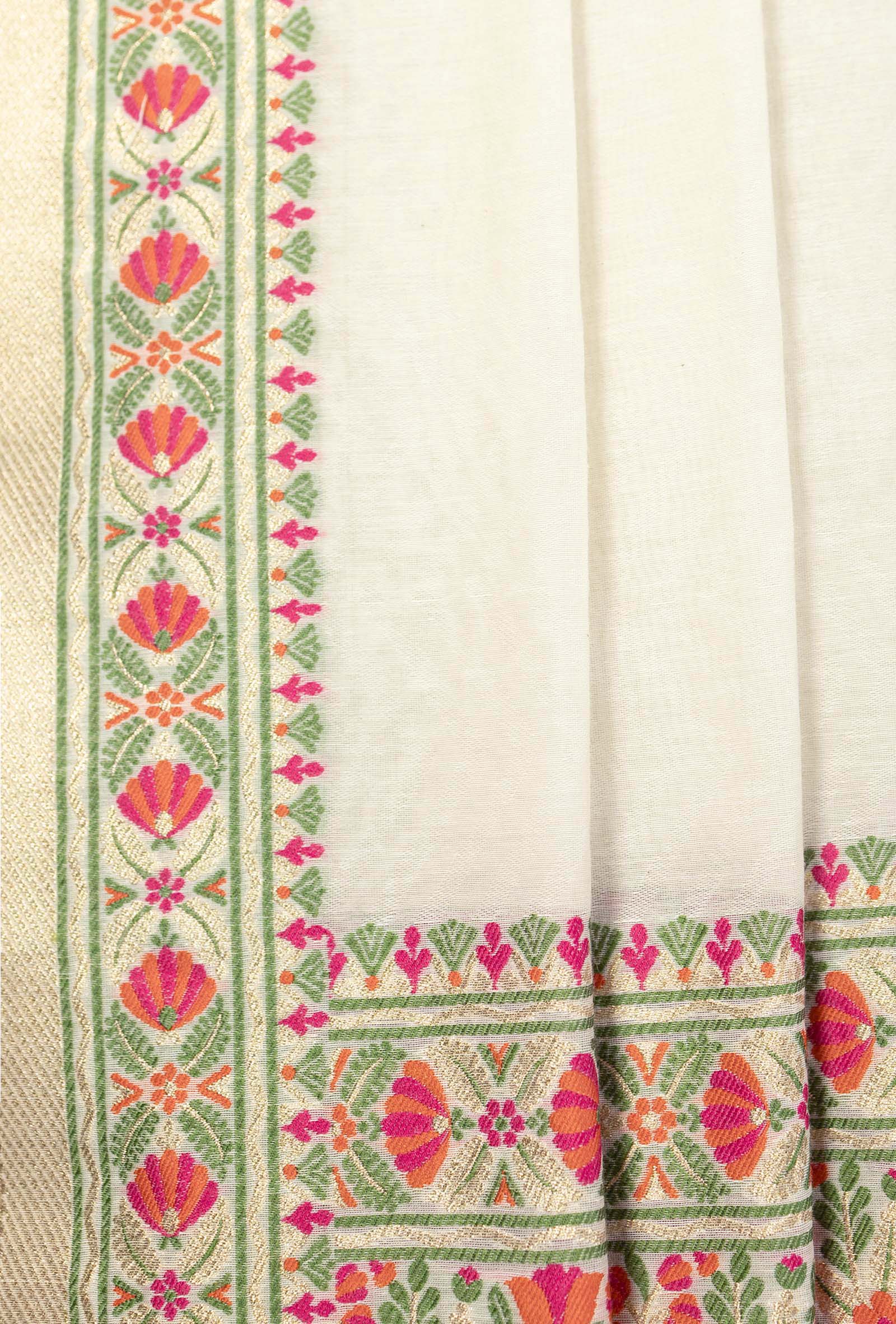 Serene Ivory Chanderi Ensemble Set