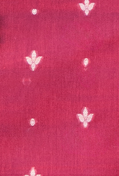 Pink & Blue Chanderi Kurta Set With Dupatta & Pants