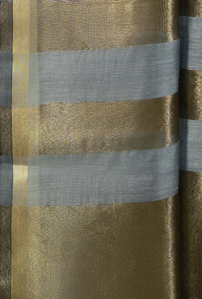 Elegant Grey Silk Kurta Set With Dupatta & Pants