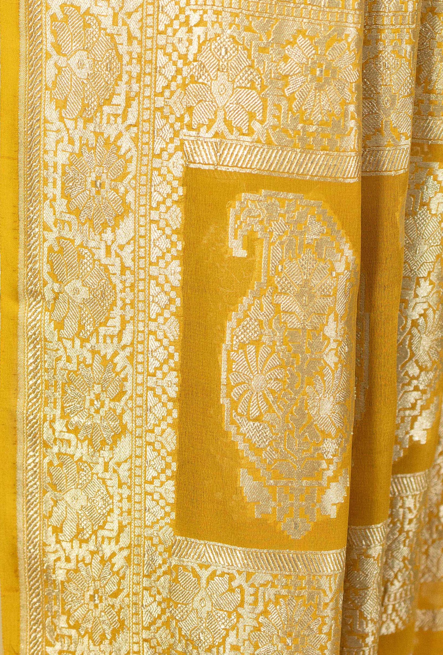 Georgette Kurta Suit Set in Pale Yellow