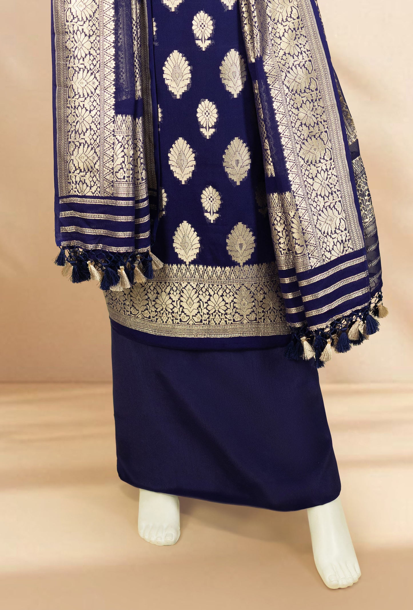 Royal Blue Kurta Duppatta Suit Set