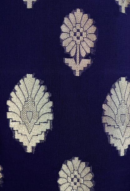 Royal Blue Kurta Duppatta Suit Set