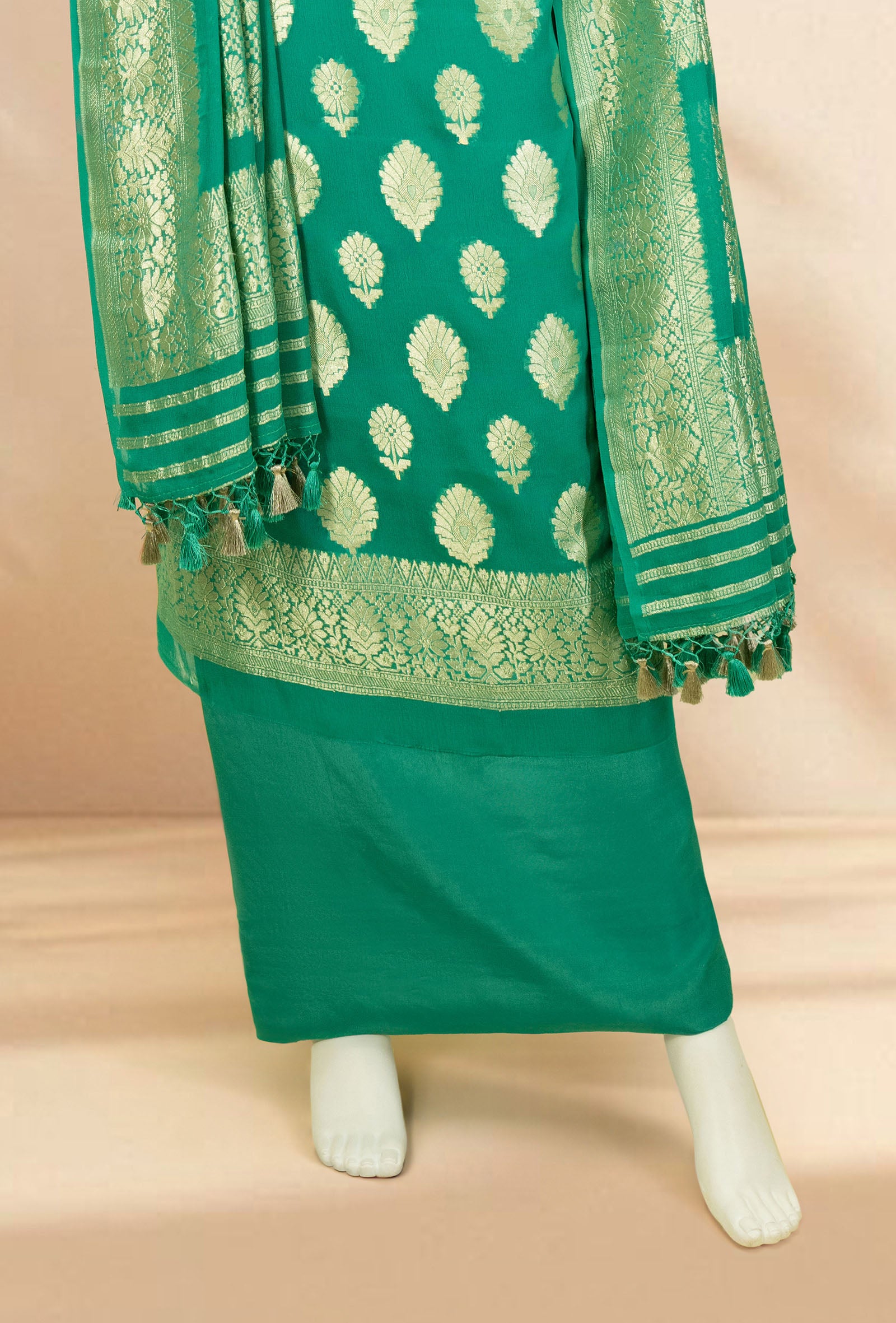 Sea Green Georgette Kurta Set