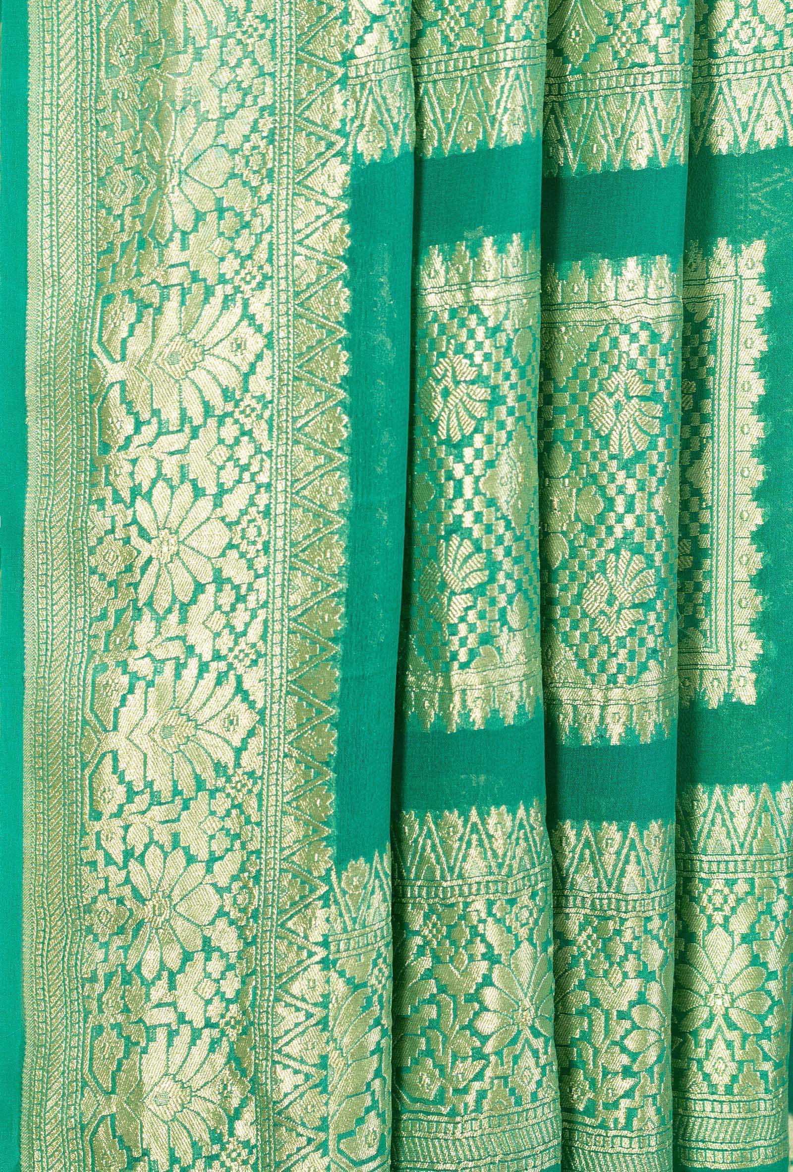 Sea Green Georgette Kurta Set