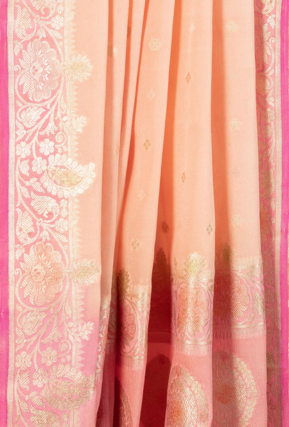 Pink Georgette Kurta Dupatta Set