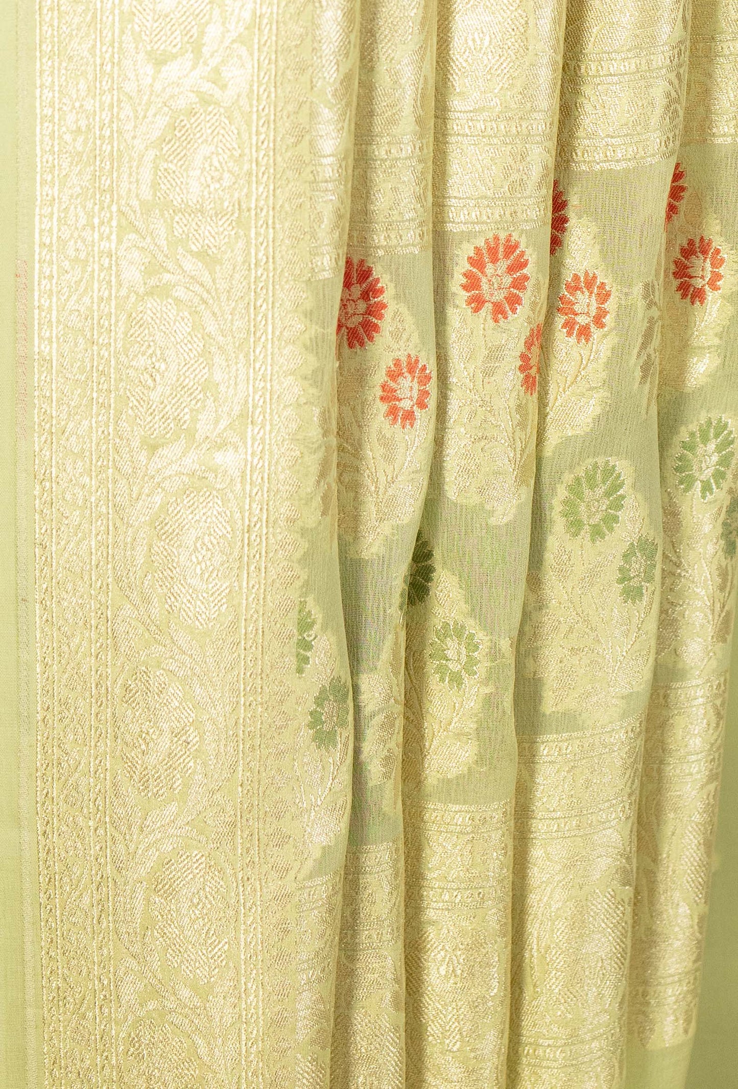 Pista Green Georgette Kurta Set