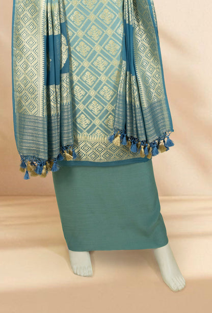 Powder Blue Georgette Suit Set