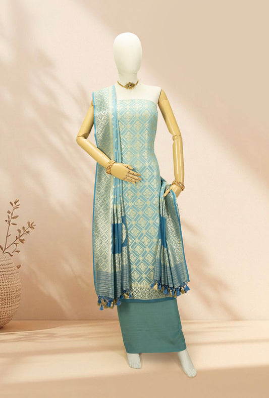 Powder Blue Georgette Suit Set