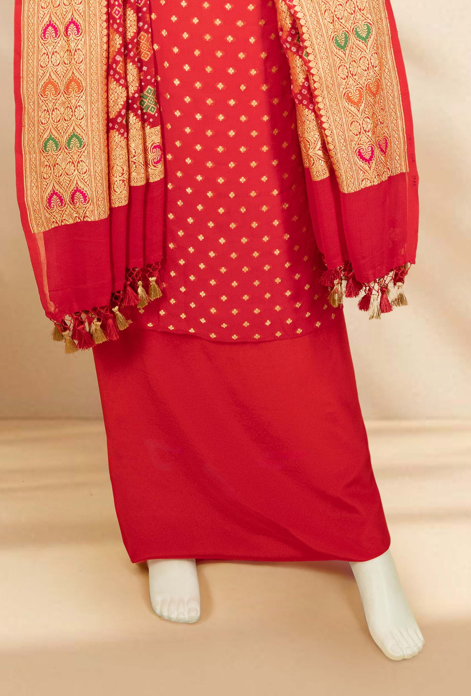 Red Elegance Georgette Kurta Set