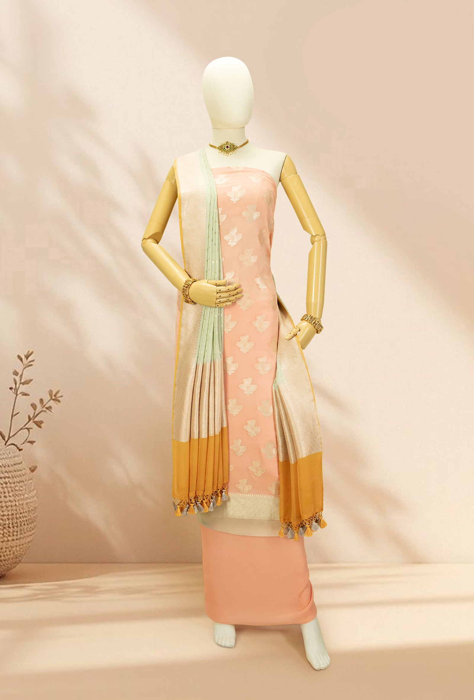 Evergreen Georgette Suit Set