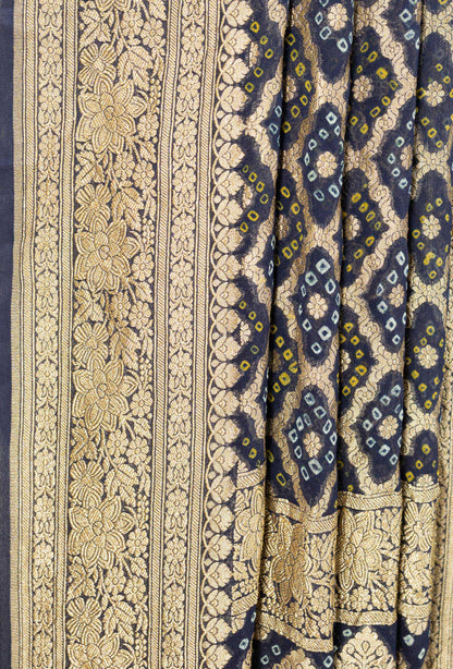 Navy Grace Georgette Suit Set