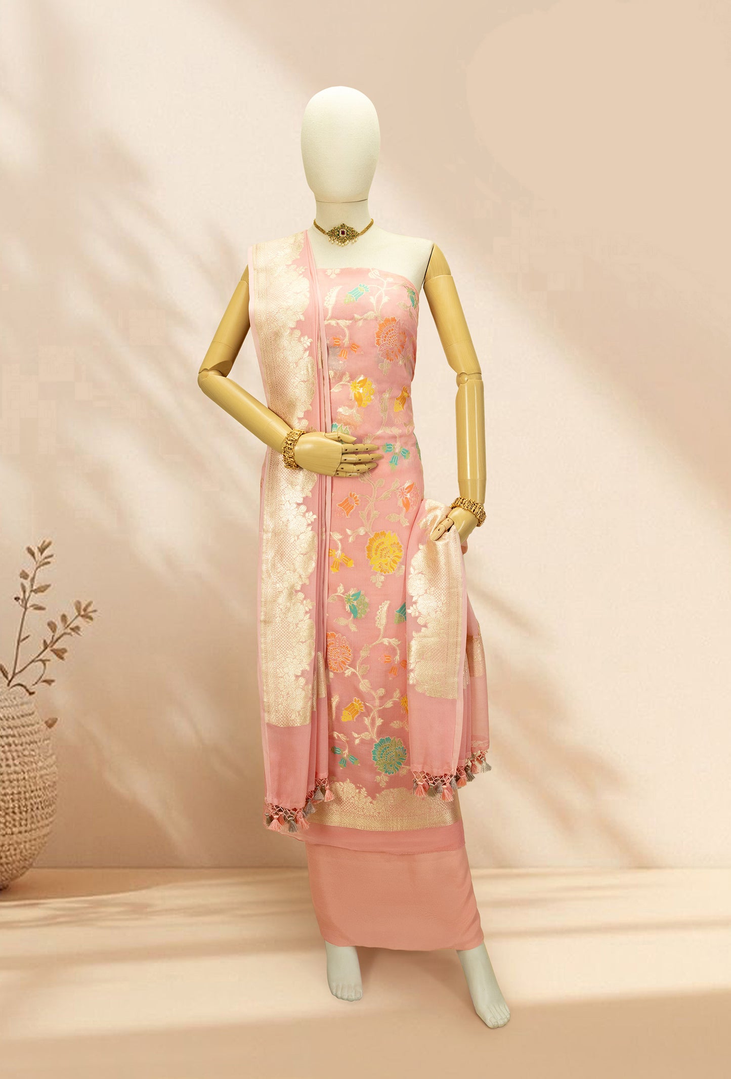Baby Pink Georgette Suit Set