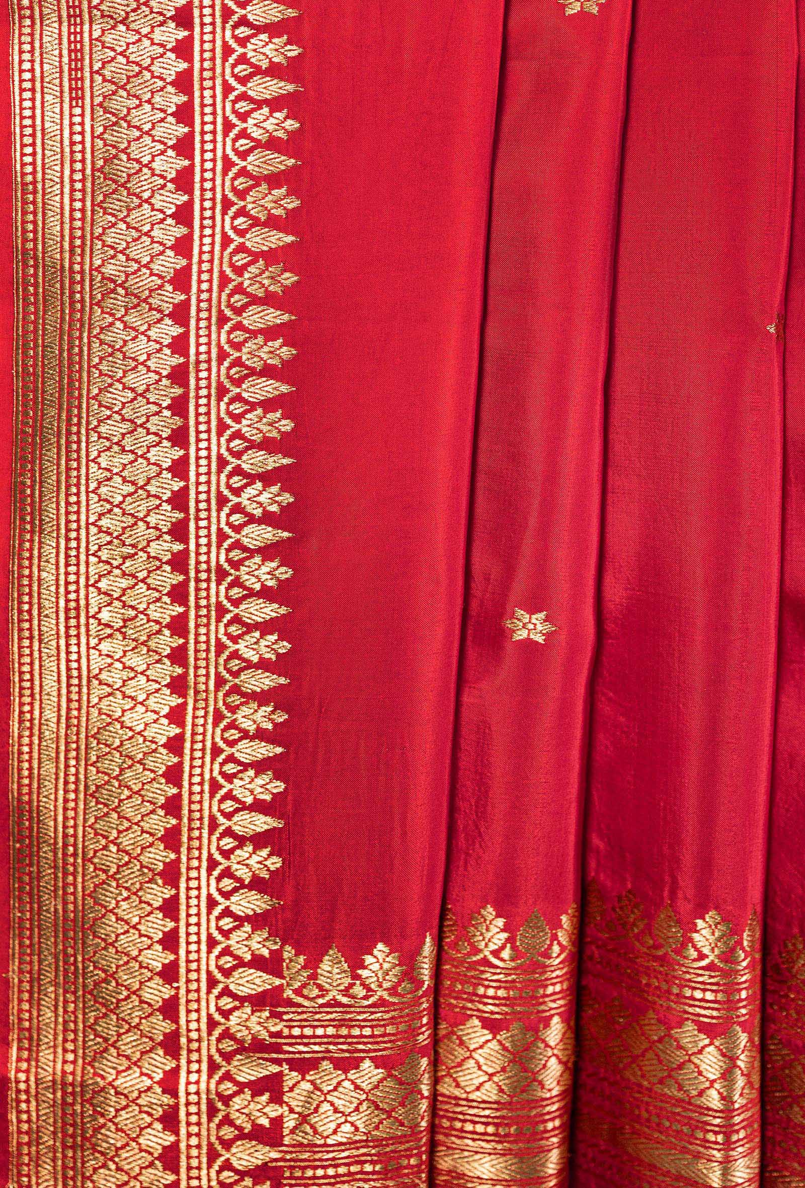 Red Silk Suit Set