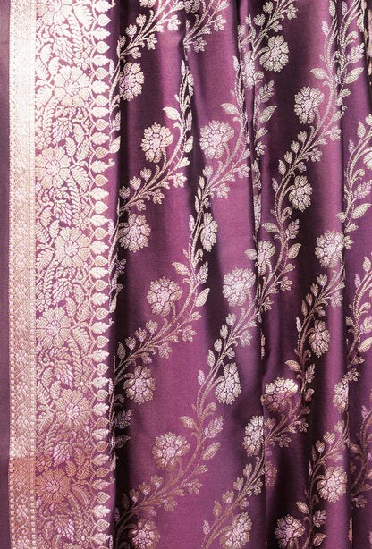 Olive Green Pure Banarasi Silk 3-Piece Designer Suit for Women