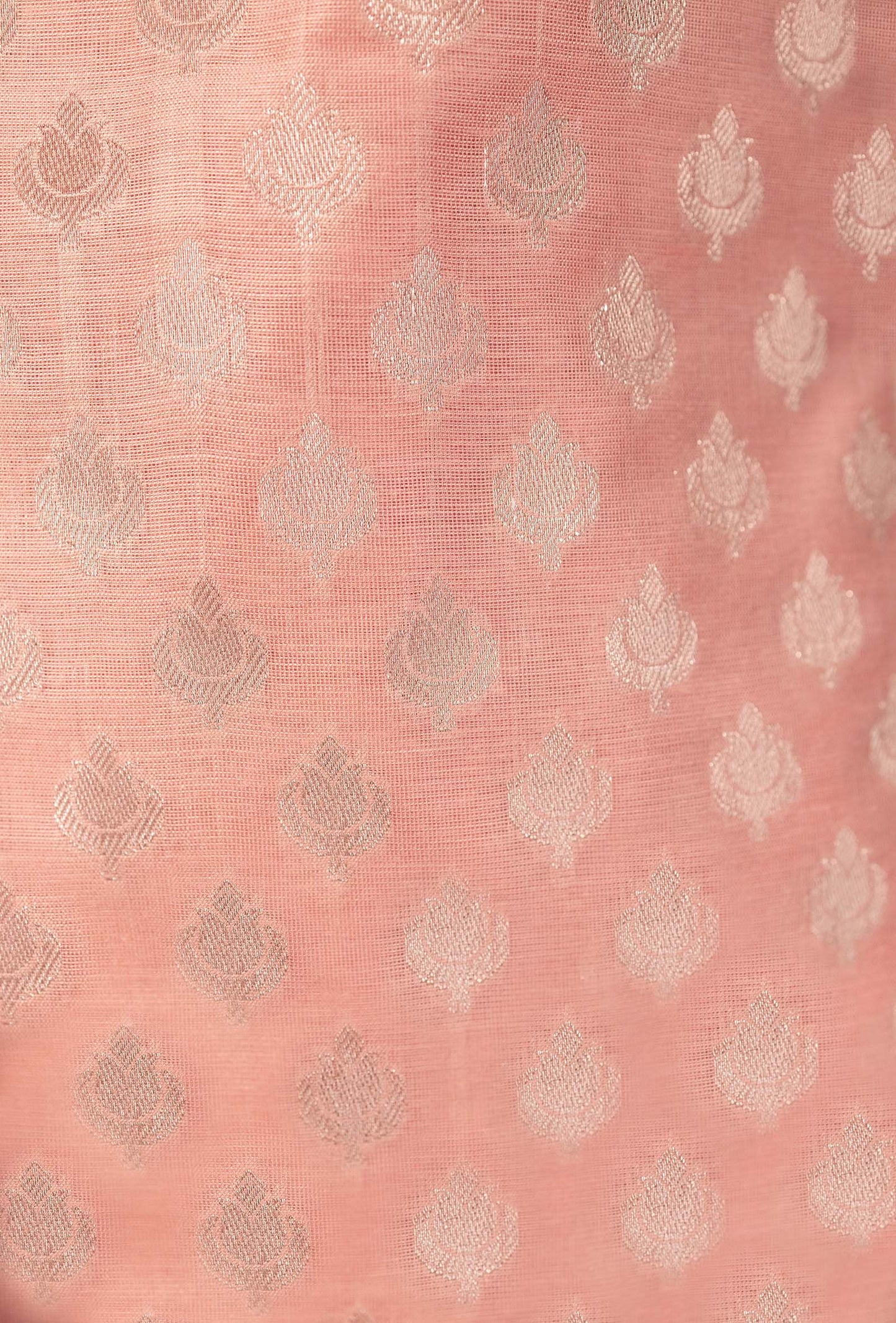 Peach Banarasi Chanderi 3-Piece Designer Suit for Women