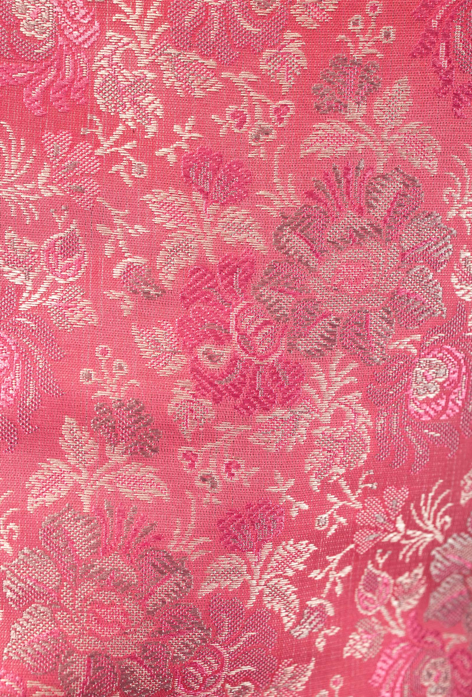 Light Pink Modal Silk 3-Piece Suit – Kurta, Crepe Pant & Chinon Dupatta