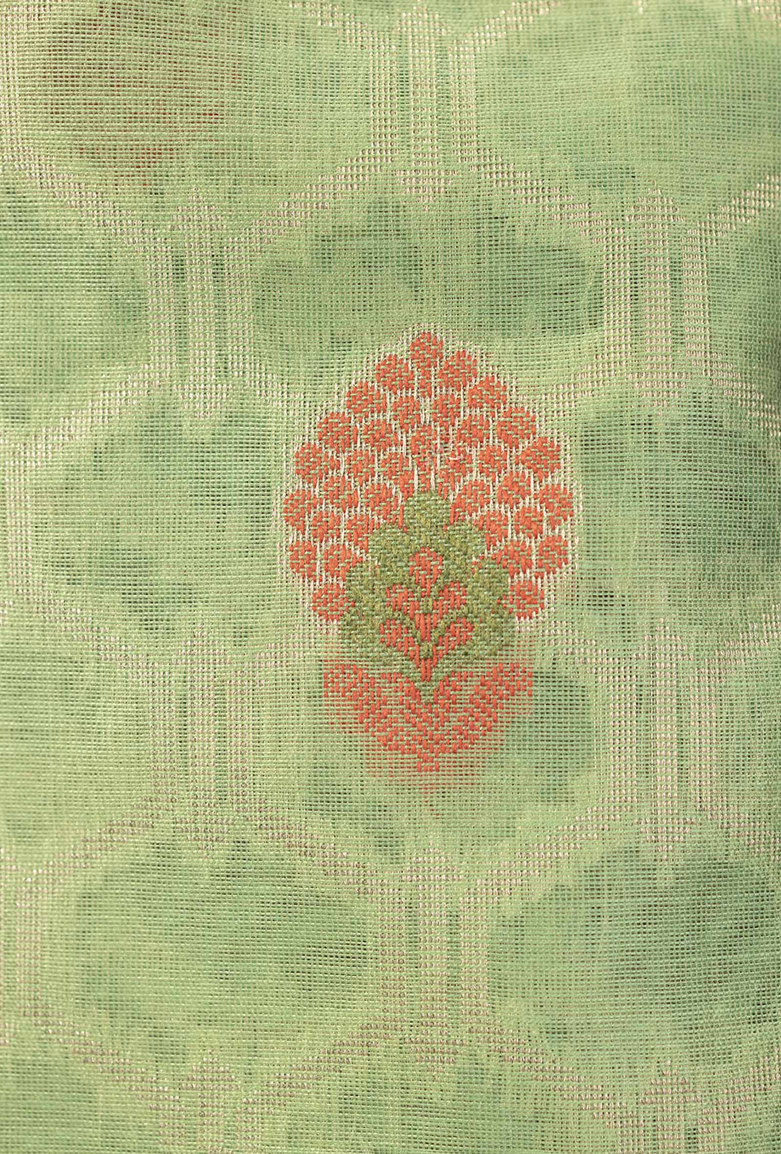 Emerald Bloom Banarasi Chanderi Suit Set
