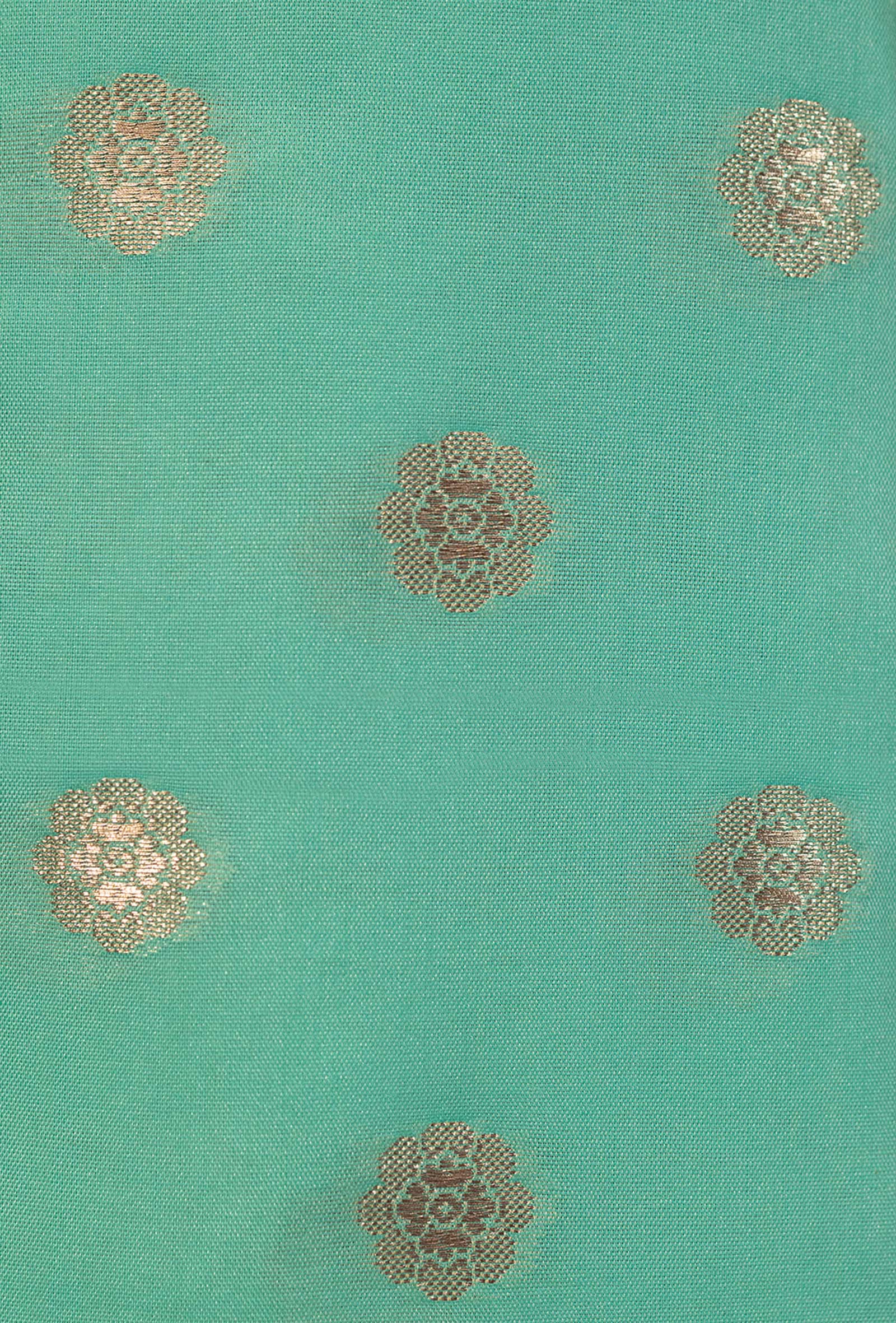 Sea Green Banarasi Silk 3-Piece Suit