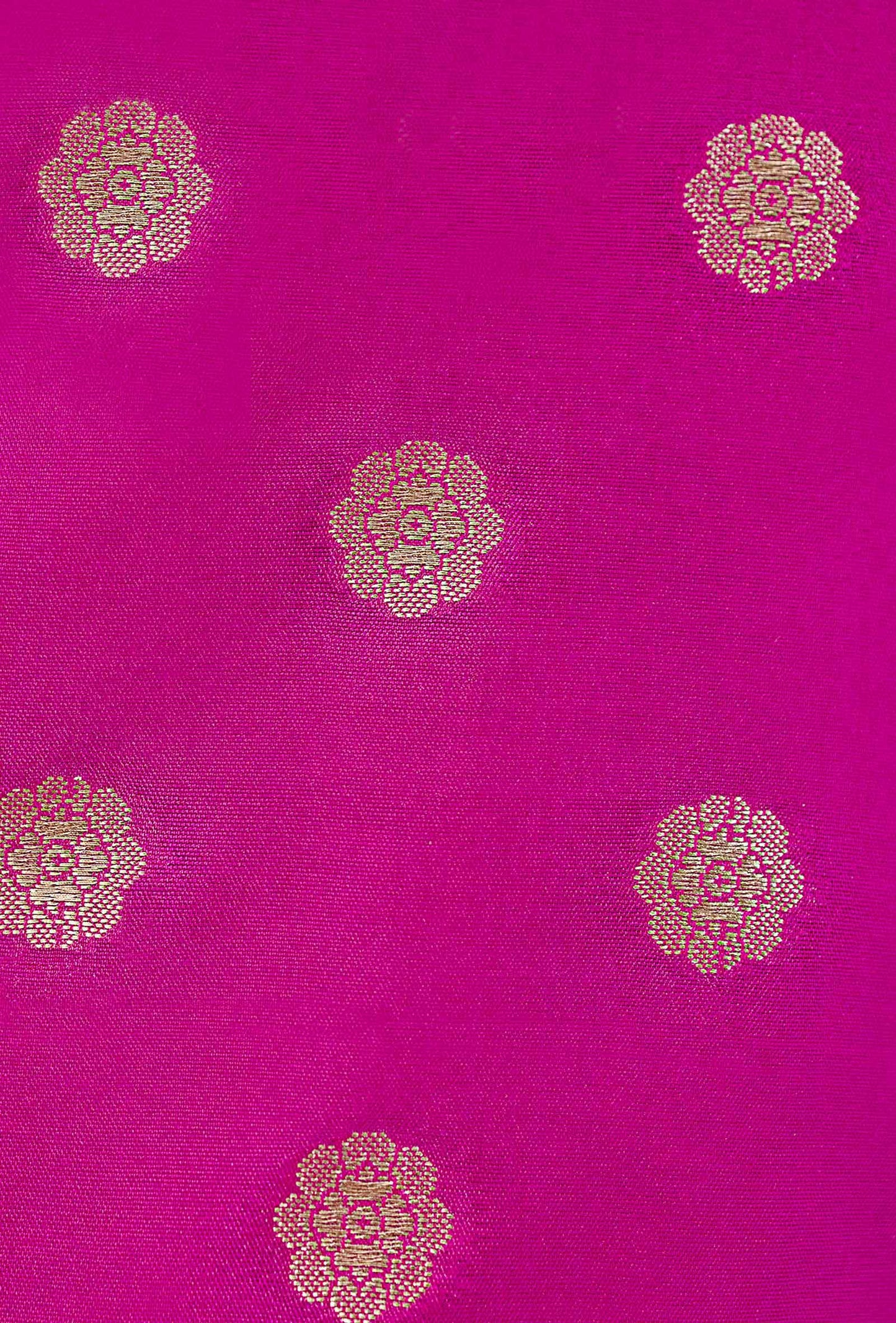 Magenta Pink Banarasi Silk Suit Piece