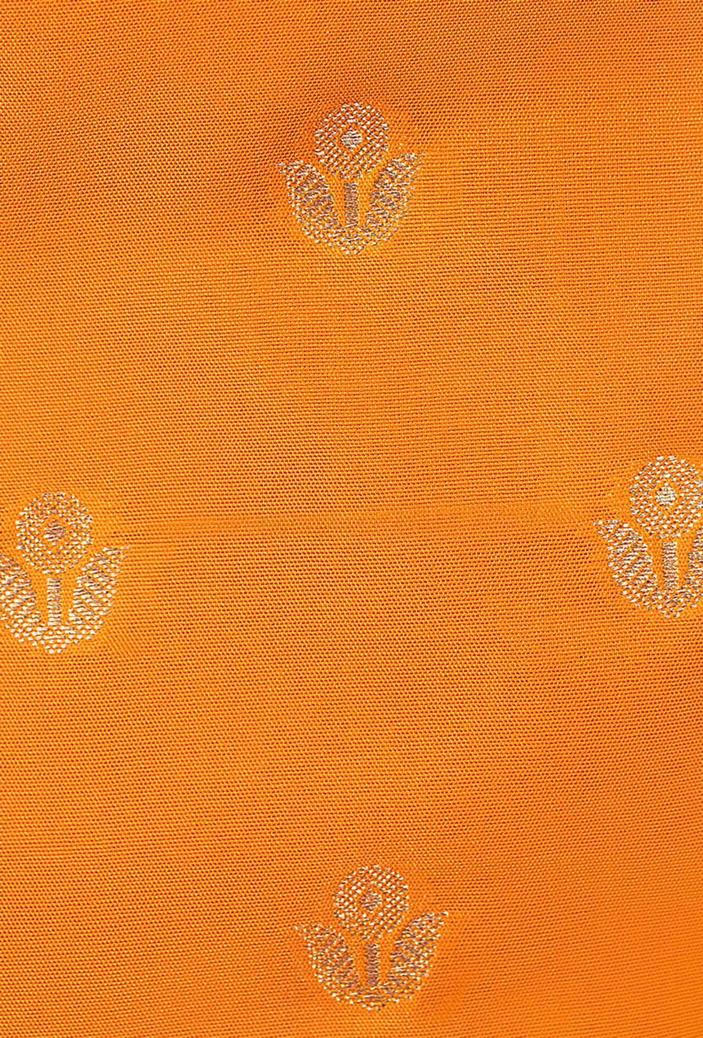 Saffron Yellow Banarasi Silk 3-Piece Suit – Kurta, Pure Silk Pant & Dupatta