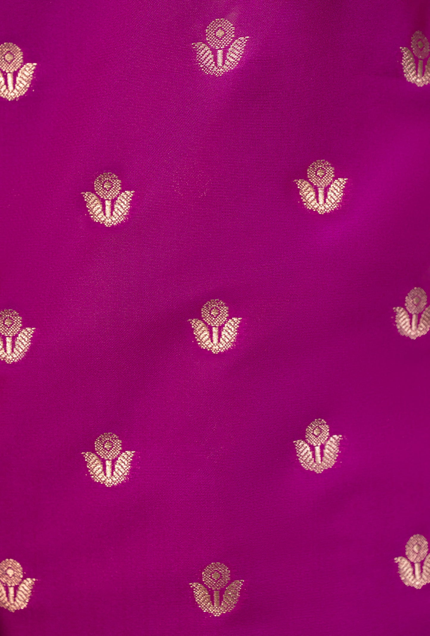 Magenta Pink Banarasi Silk 3-Piece Suit Set– Kurta, Pure Silk Pant & Dupatta