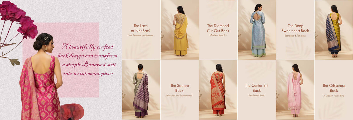 Types of Banarasi Suit Back Designs – Tajore
