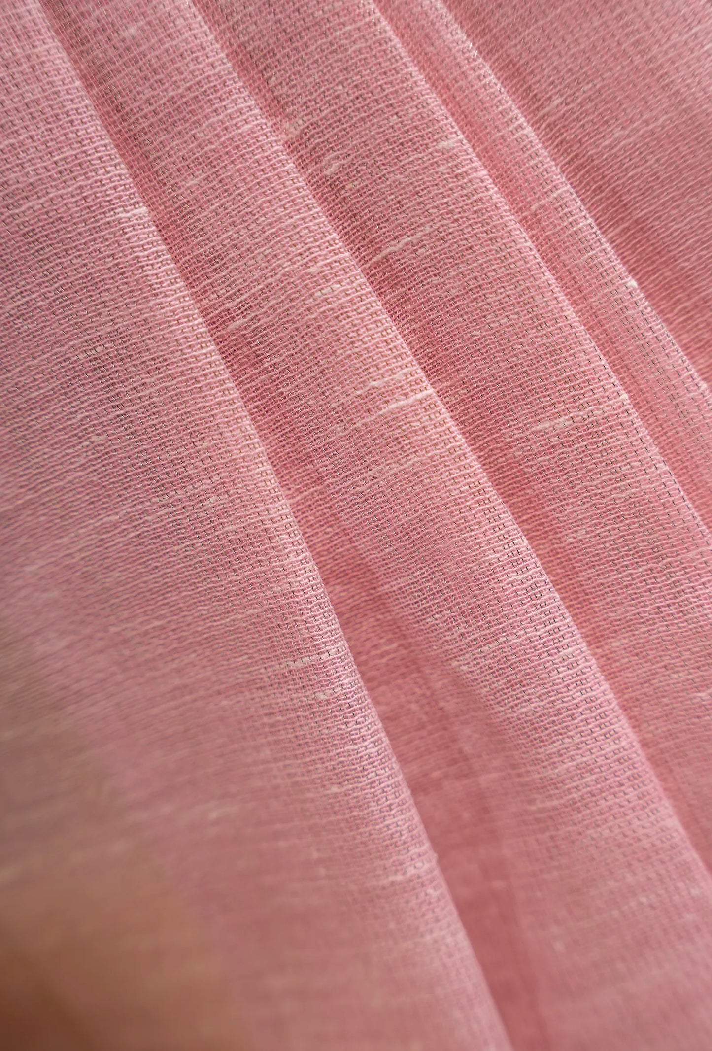 Soft Pink Khadi Tissue Saree With Unstitched Blouse