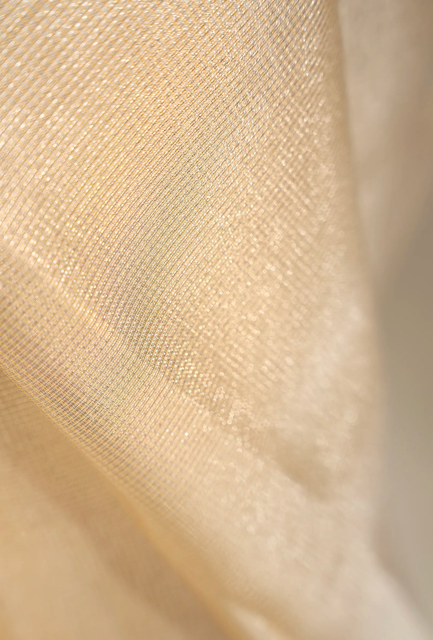 Golden Zari Khadi Tissue Saree With Unstitched Blouse