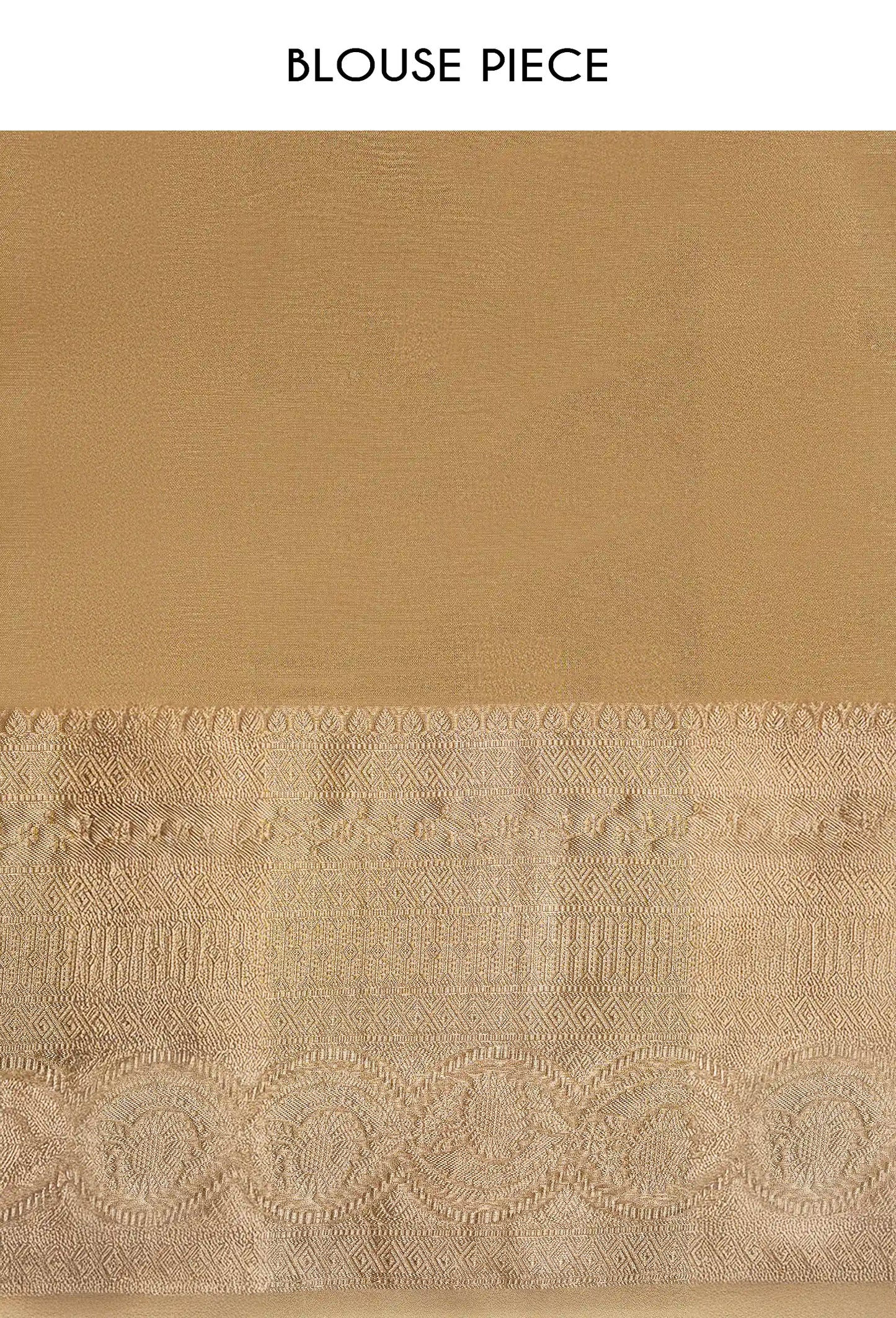 Golden Tissue Silk Mirror Work Saree With Unstitched Blouse