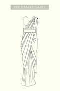 Pre-draped Saree