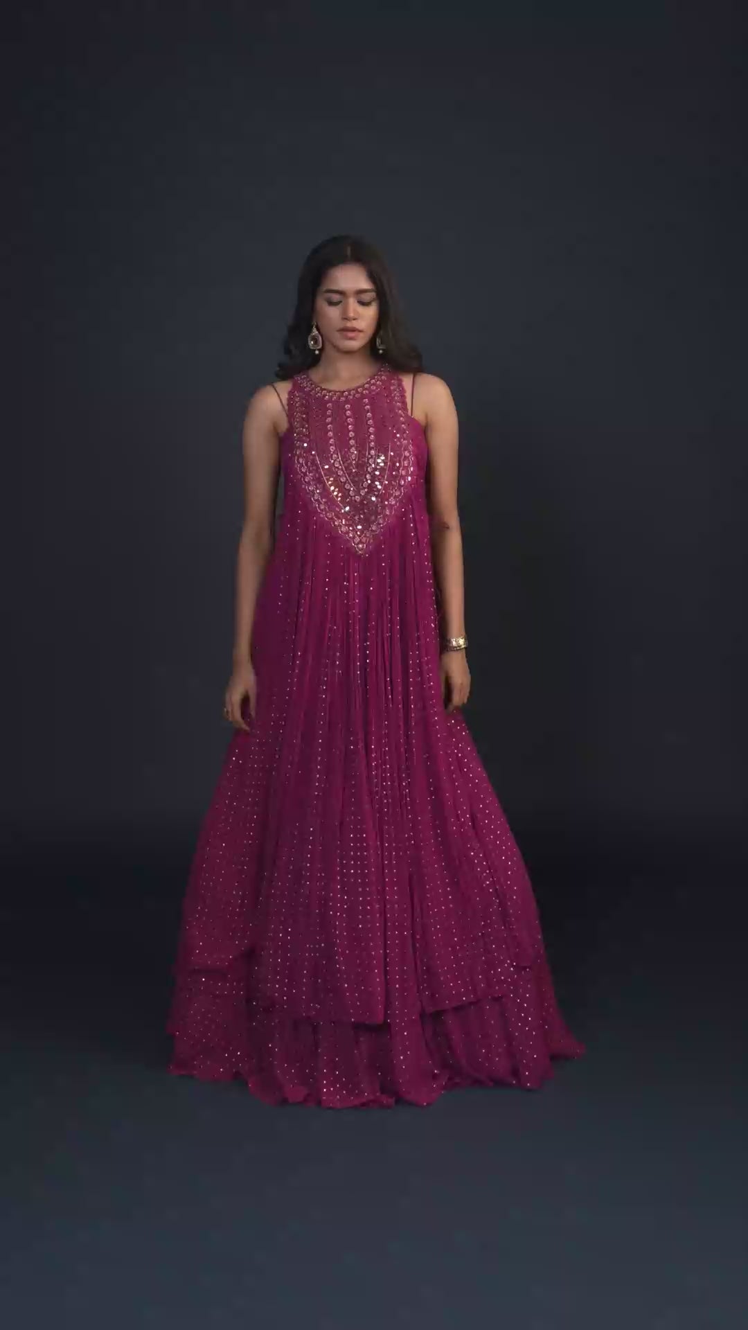 Aria Rani Pink Jacket Lehenga Set