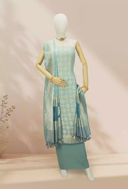 Powder Blue Georgette Suit Set