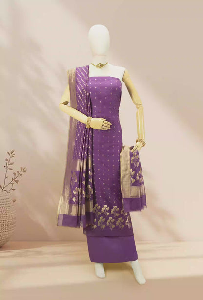 Royal Purple Chanderi Suit Set