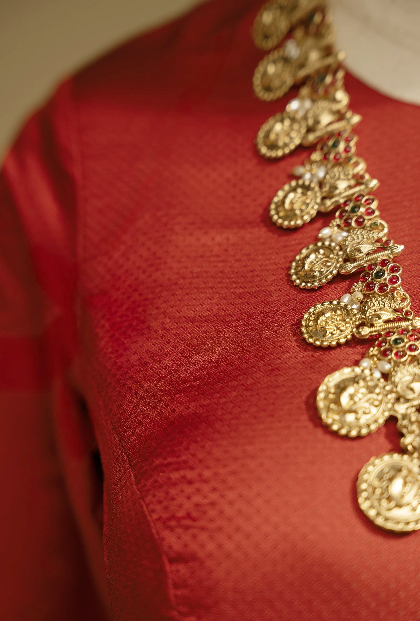 Patola Saree In Maroon With Floral Embellishments