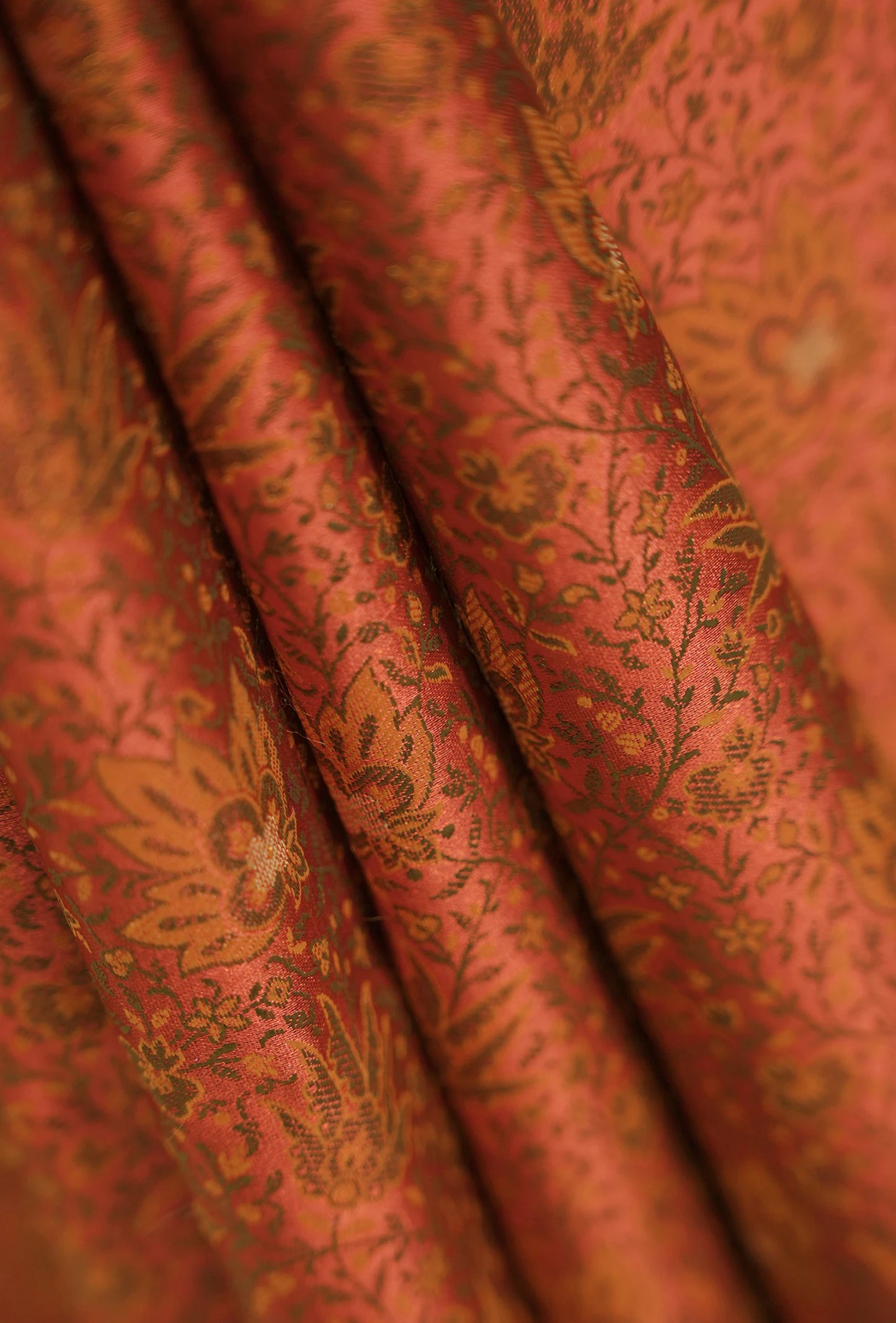 Patola Saree In Maroon With Floral Embellishments