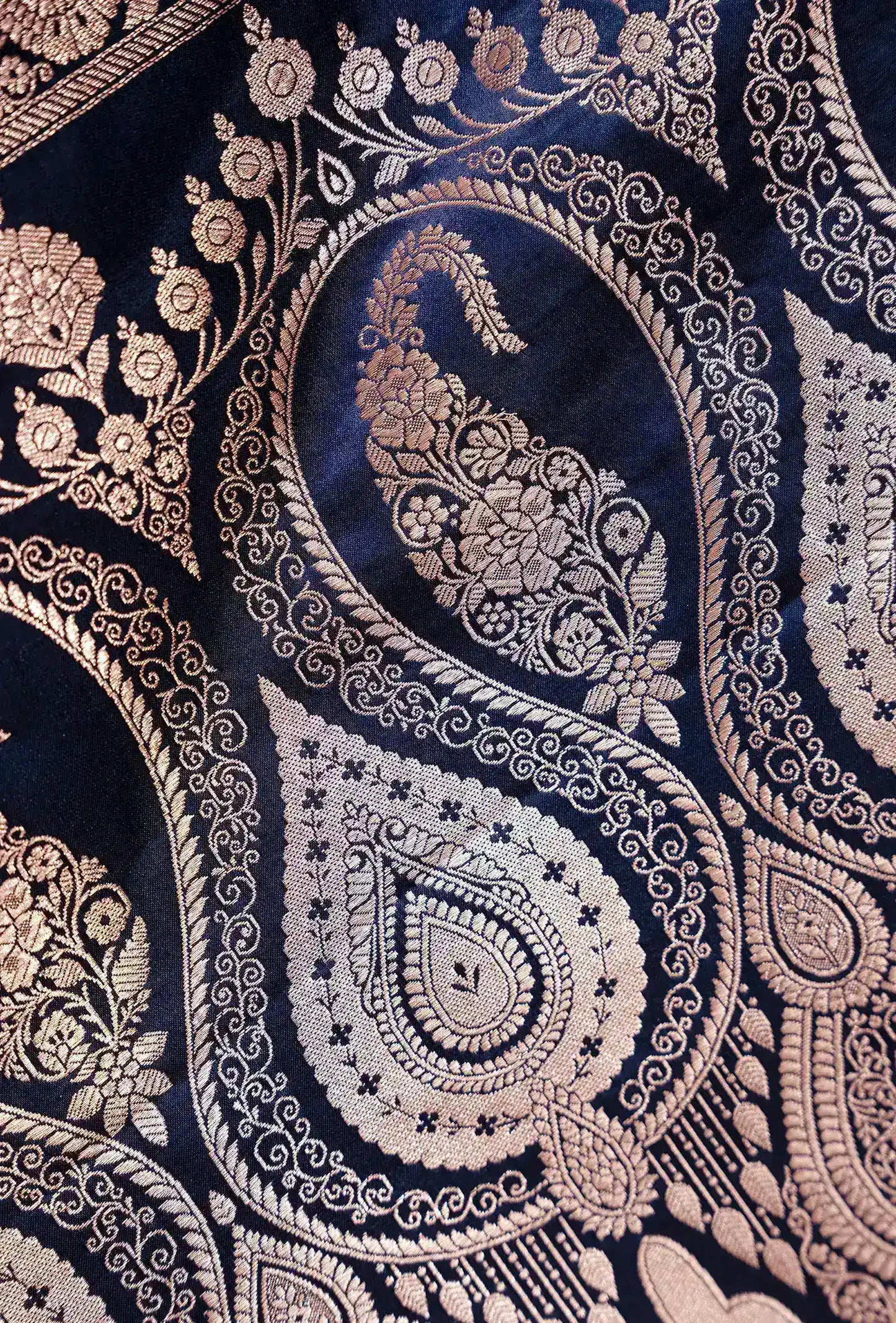 Lush Malai Silk Saree In Royal Blue With Zari Border Detailing