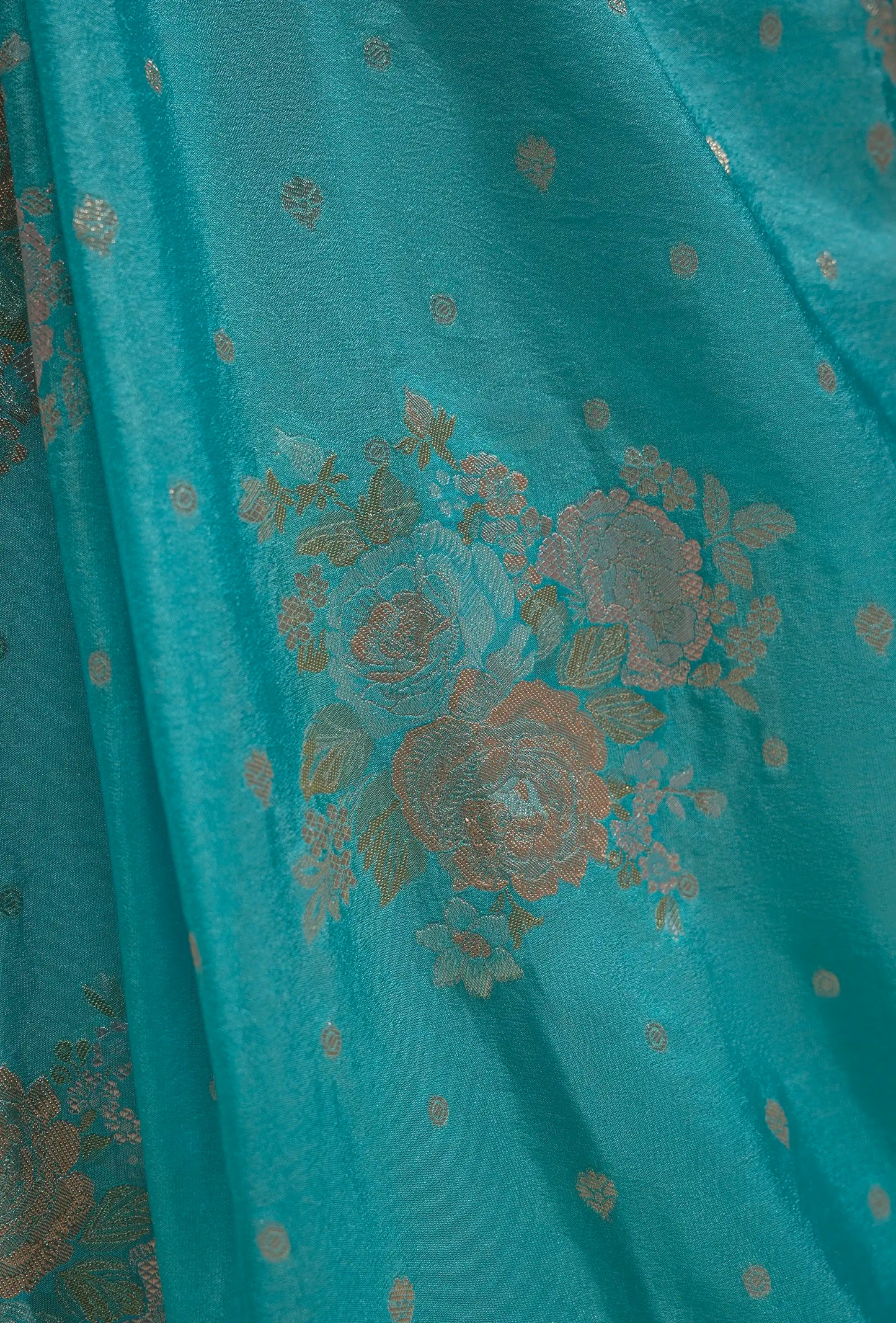Katan Silk Saree In Turquoise Blue For A Vibrant Look