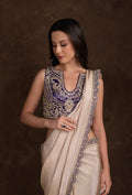 tjs07_5 Beige Designer Blouse